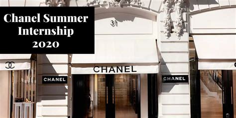 chanel summer internship 2023|offerte di lavoro a chanel.